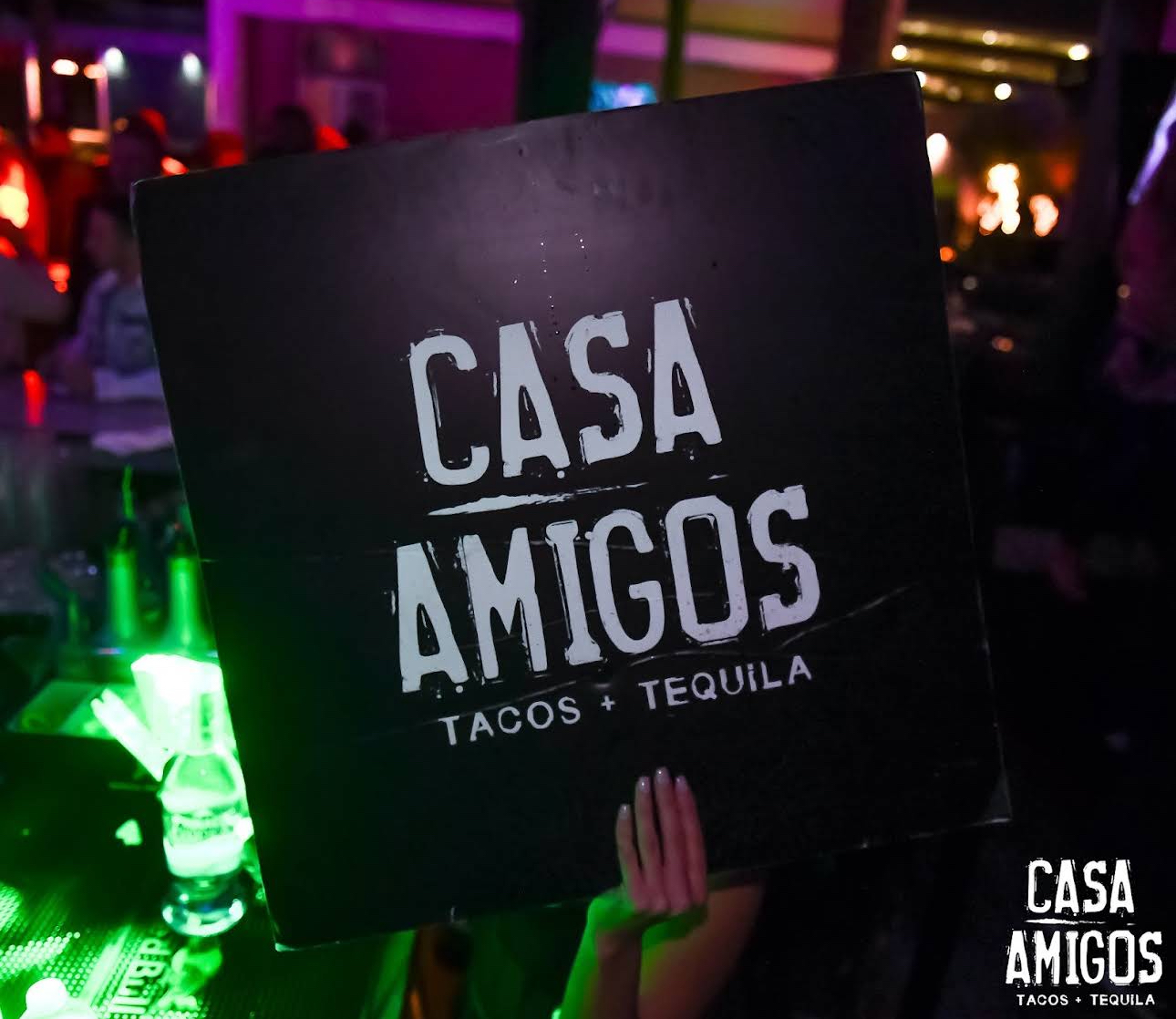 Casa Amigos in Old Town Scottsdale at night