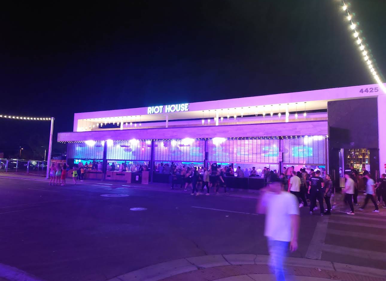 Riot House in Old Town Scottsdale at night